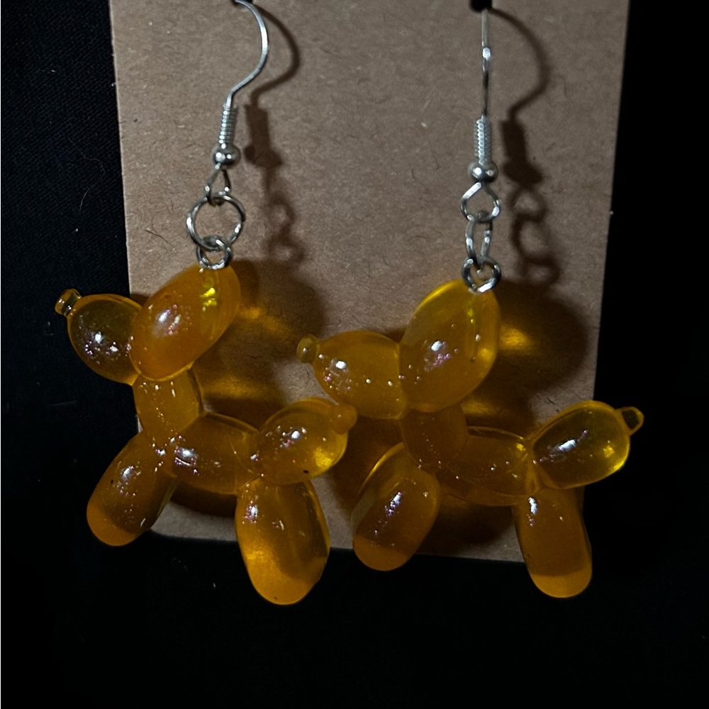 Balloon animal earrings
